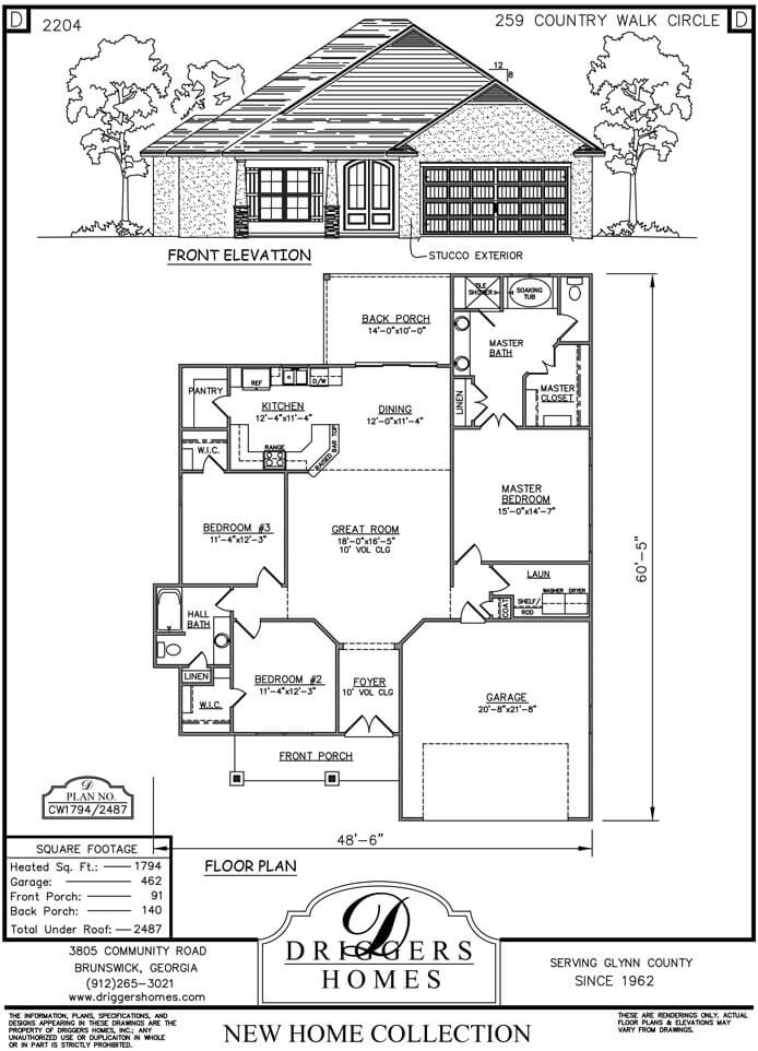 Floor Plan PDF of 259 country walk circle