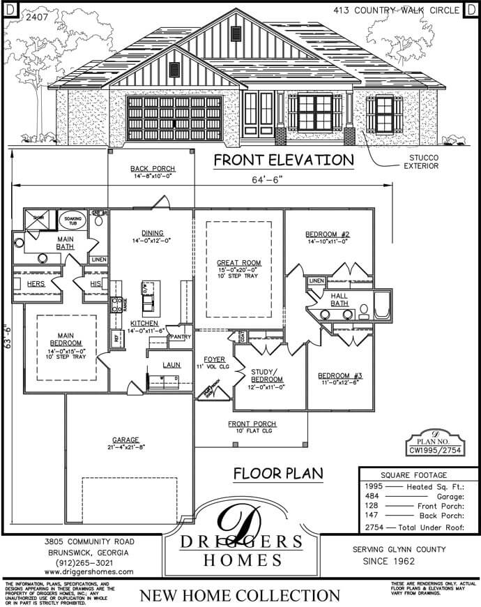 Floor Plan PDF of 413 Country Walk